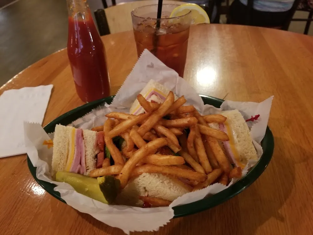 Club Sandwich with French Fries